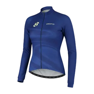 Craft Simone Cornelisse Fietsshirt Lange Mouwen Donkerblauw/Blauw Dames