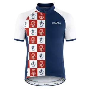 Craft LMTD 2.0 Eneco Tour Fietsshirt Korte Mouwen Dutch Bloom Rood/Wit/Blauw