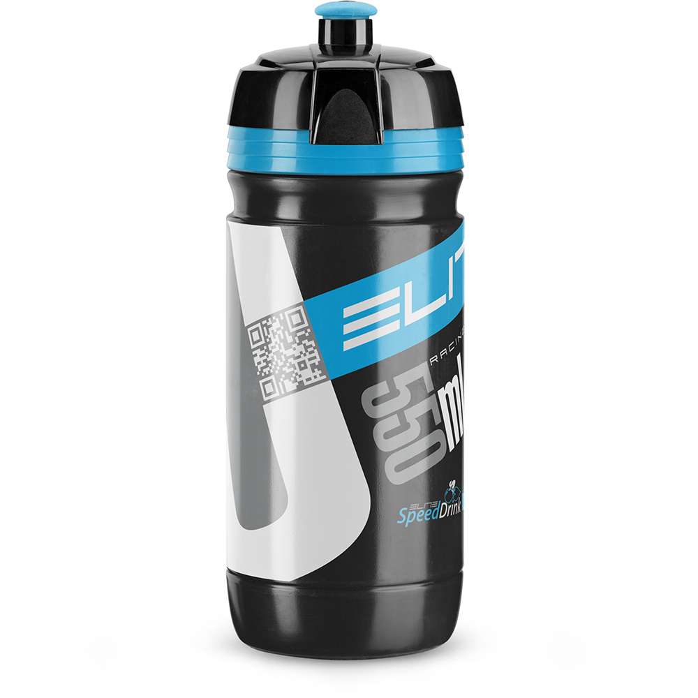 Elite Bidon Corsa Zwart Blauw Logo 500ML