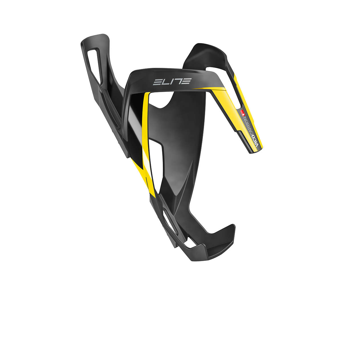 Elite Vico Carbon Logo Bidonhouder Mat Geel