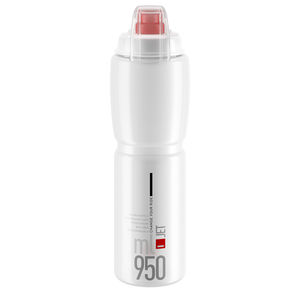 Elite Jet Plus Logo Bidon Transparant/Rood 950ml