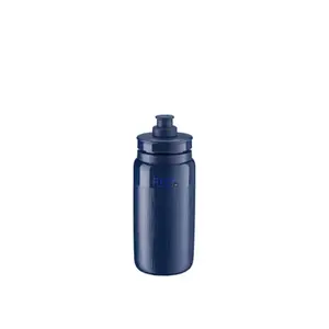 Elite Fly Tex Logo Bidon Transparant Blauw/Zwart 550ml