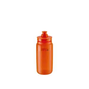 Elite Fly Tex Logo Bidon Transparant Oranje/Grijs 550ml