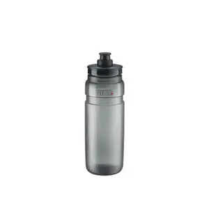 Elite Fly Tex Logo Bidon Transparant Smoke/Zwart 750ml