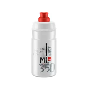 Elite Jet Logo Bidon Transparant Rood 350ml