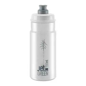 Elite Jet Green Logo Bidon Transparant/Grijs 550ml