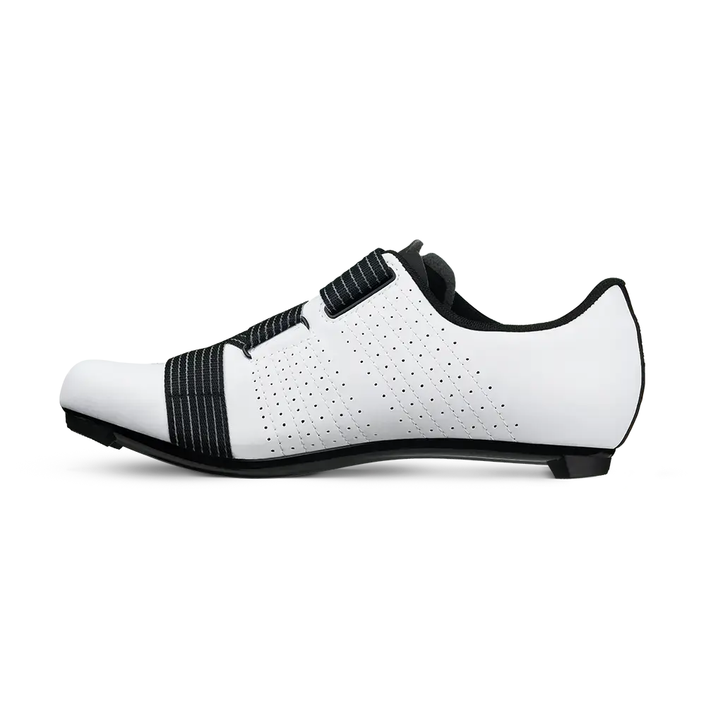 Fizik Tempo R5 Powerstrap Wielrenschoenen Wit/Zwart