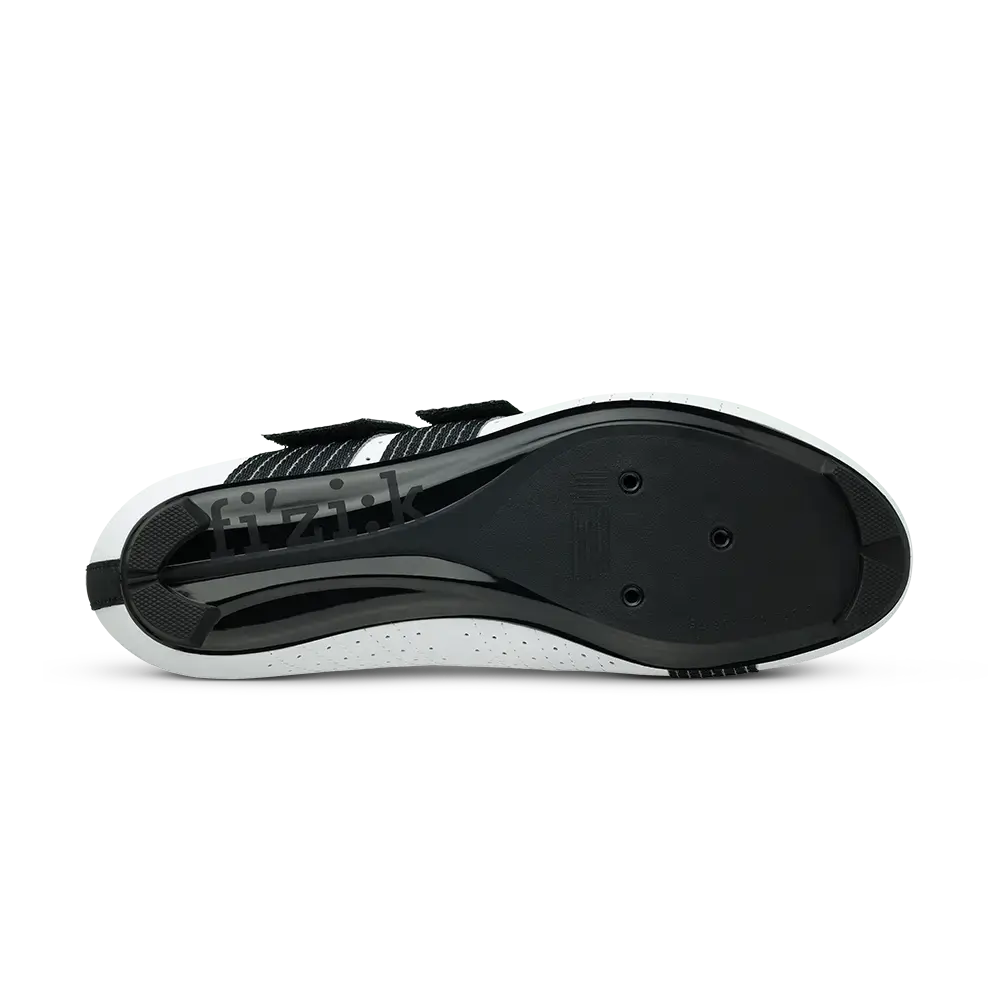 Fizik Tempo R5 Powerstrap Wielrenschoenen Wit/Zwart