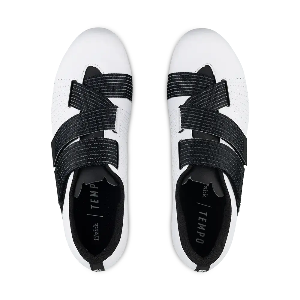 Fizik Tempo R5 Powerstrap Wielrenschoenen Wit/Zwart