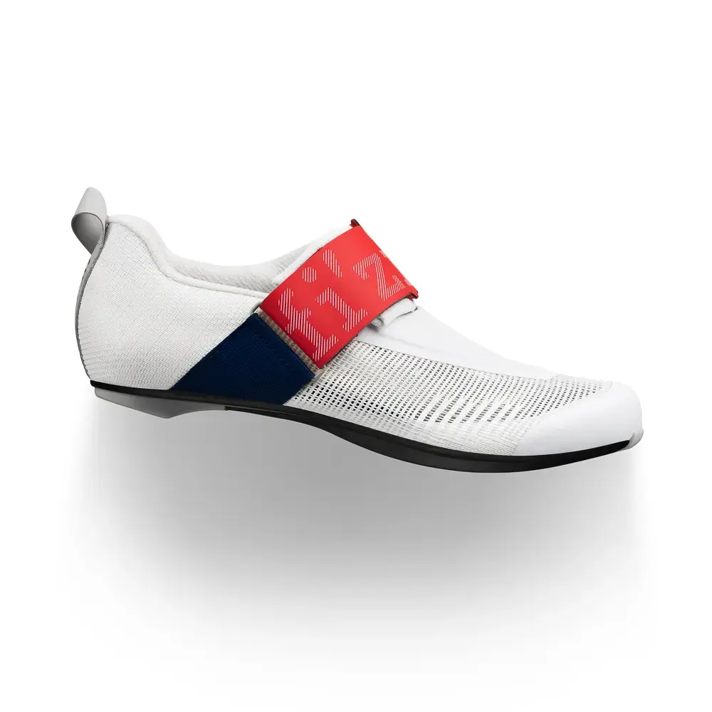 Fizik Transiro Hydra Aeroweave Carbon Triathlonschoenen Wit/Rood/Blauw