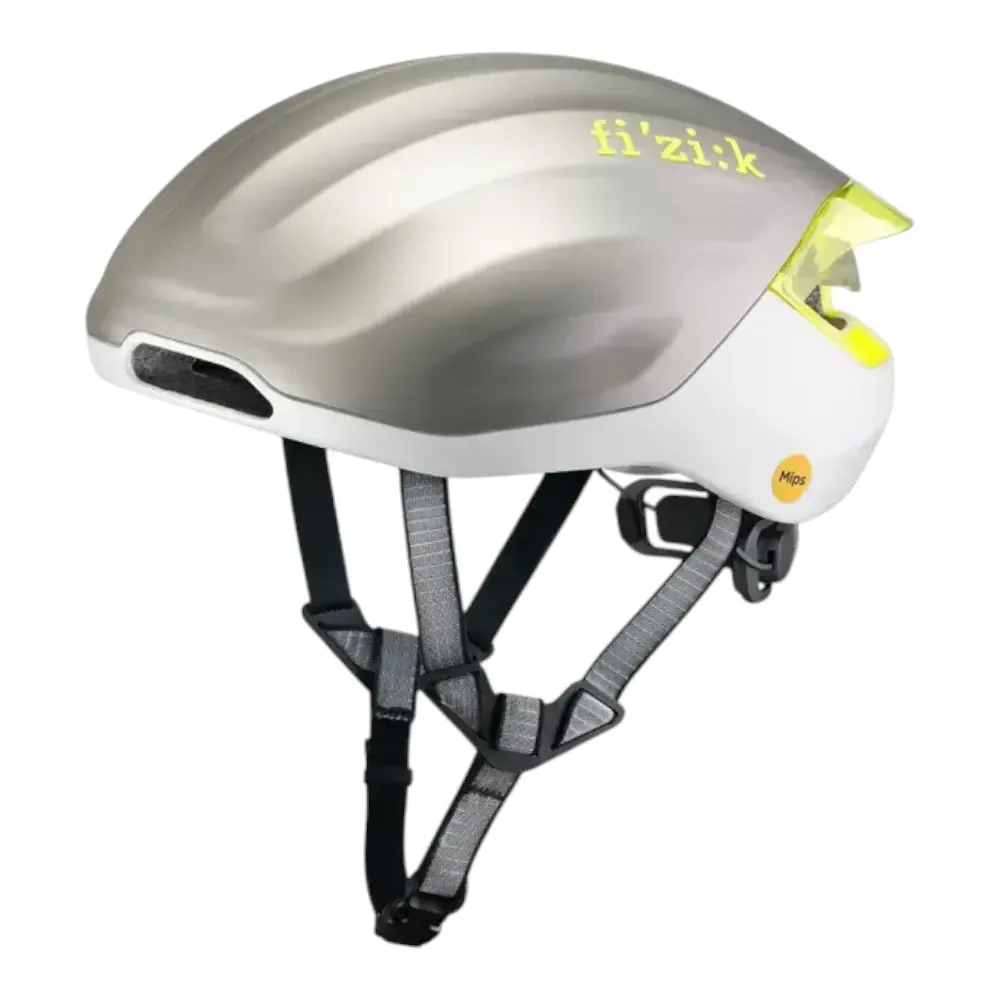 FIZIK Kudo Aero Race Fietshelm Light Zilver