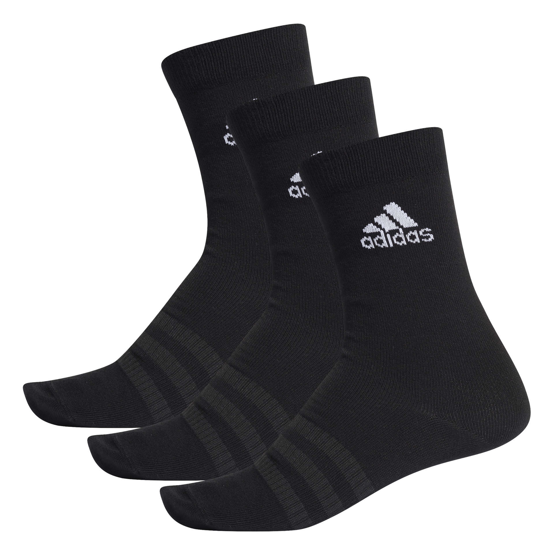 adidas Light Crew Sportsokken 3 Pack Zwart