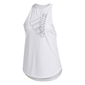 adidas Tech Badge Hardloopshirt Zonder Mouwen Wit/Zwart Dames