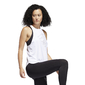 adidas Tech Badge Hardloopshirt Zonder Mouwen Wit/Zwart Dames