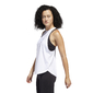 adidas Tech Badge Hardloopshirt Zonder Mouwen Wit/Zwart Dames