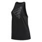 adidas Tech Badge Hardloopshirt Zonder Mouwen Zwart/Wit Dames