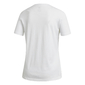 adidas Badge Cotton Trainingsshirt Korte Mouwen Wit Dames