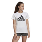 adidas Badge Cotton Trainingsshirt Korte Mouwen Wit Dames