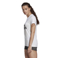 adidas Badge Cotton Trainingsshirt Korte Mouwen Wit Dames