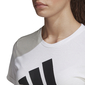 adidas Badge Cotton Trainingsshirt Korte Mouwen Wit Dames