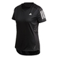 adidas Own The Run Hardloopshirt Korte Mouwen Zwart/Wit Dames