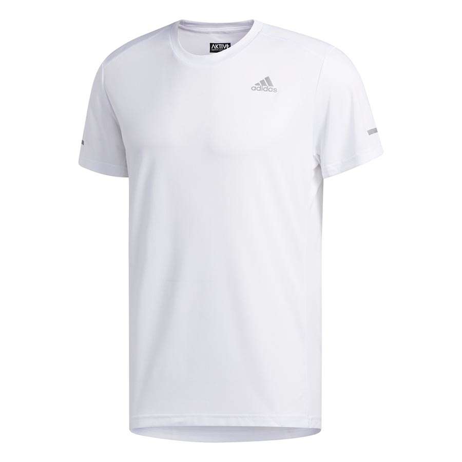 adidas Run It Hardloopshirt Korte Mouwen Wit Heren