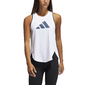 adidas Bos Logo Hardloopshirt Zonder Mouwen Wit Dames