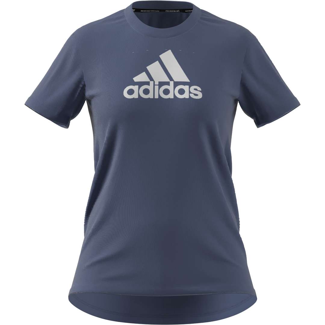 adidas BL Hardloopshirt Korte Mouwen Blauw/Wit Dames
