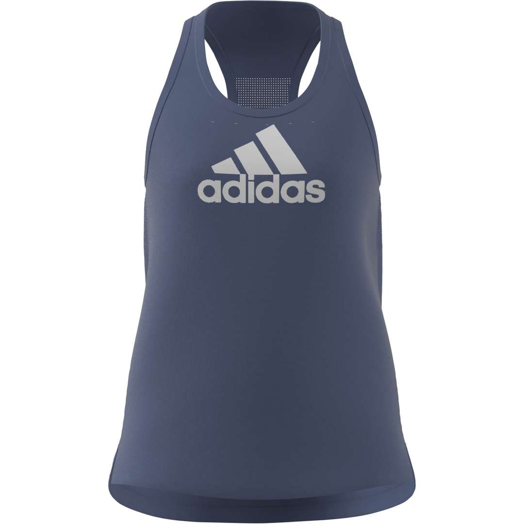 adidas BL Hardloopshirt Zonder Mouwen Blauw/Wit Dames