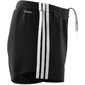 adidas 3 Stripes Hardloopbroek Kort Zwart/Wit Dames