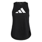 adidas Bos Logo Hardloopshirt Zonder Mouwen Zwart/Grijs/Wit Dames