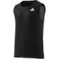 adidas 3 Stripes Aero Hardloopshirt Zonder Mouwen Zwart Heren