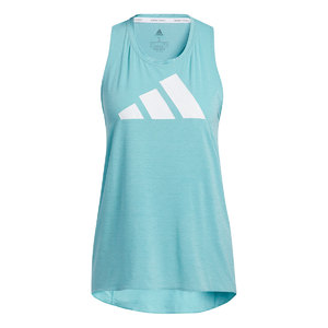 adidas 3Bar Logo Hardloopshirt Zonder Mouwen Blauw Dames