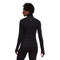 adidas Half-Zip Training Workout Hardloopshirt Lange Mouwen Zwart Dames