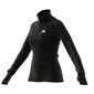 adidas Half-Zip Training Workout Hardloopshirt Lange Mouwen Zwart Dames