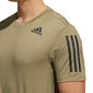 adidas 3-Stripes Training Hardloopshirt Korte Mouwen Groen Heren