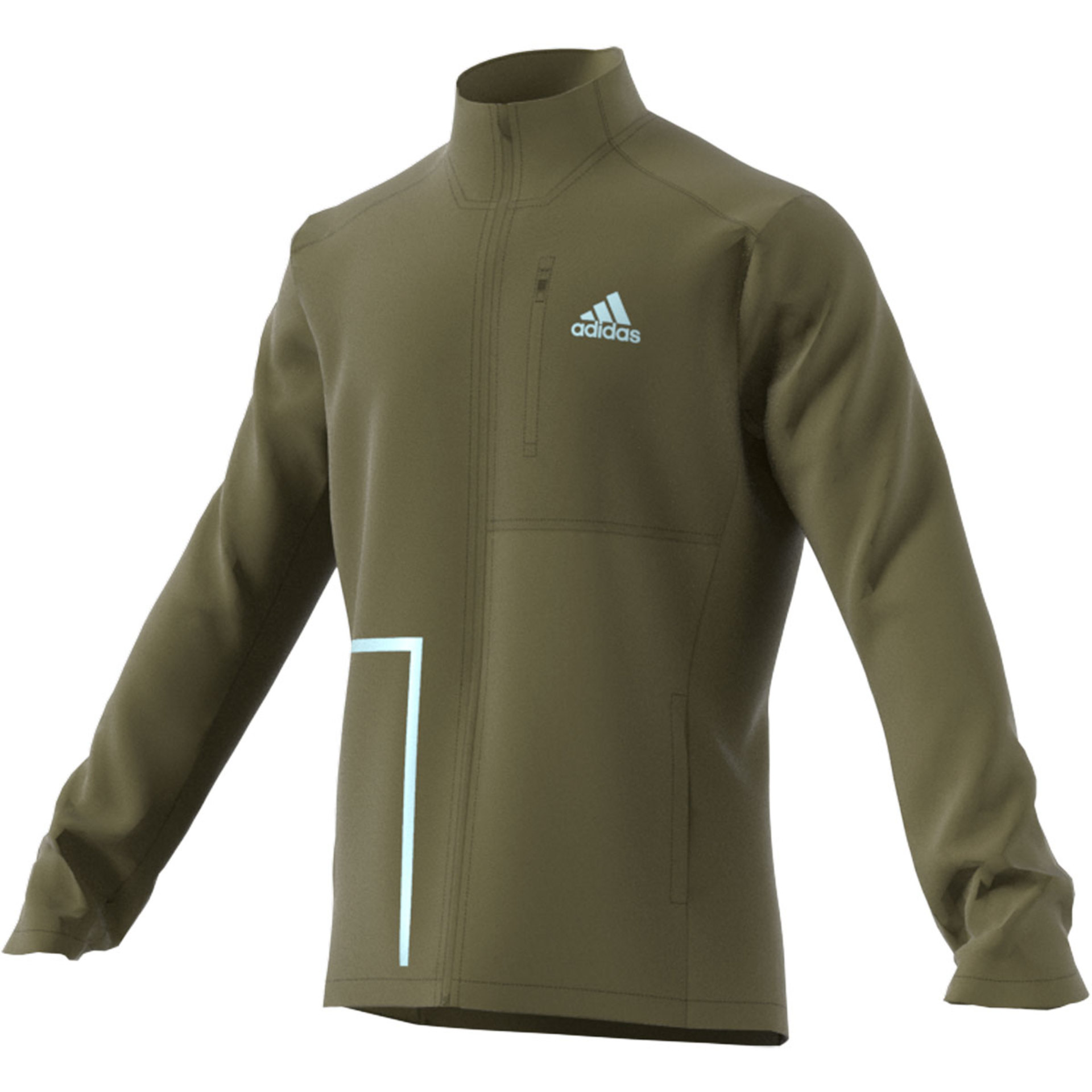 adidas Own The Run Hardloopjack Groen Heren