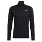 adidas Multi 1/2 Fleece Hardloopshirt Lange Mouwen Zwart Heren