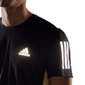 adidas Own The Run Hardloopshirt Korte Mouwen Zwart/Multi Heren