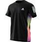 adidas Own The Run Hardloopshirt Korte Mouwen Zwart/Multi Heren