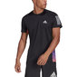 adidas Own The Run Hardloopshirt Korte Mouwen Zwart/Multi Heren