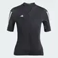 adidas Tempo 3-Stripes Fietsshirt Korte Mouwen Zwart/Wit Dames