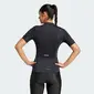 adidas Tempo 3-Stripes Fietsshirt Korte Mouwen Zwart/Wit Dames