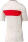 adidas Tempo 3-Stripes Legacy Fietsshirt Korte Mouwen Wit/Rood Dames