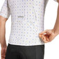 adidas Tempo 3-Stripes Mosaic Fietsshirt Korte Mouwen Wit Heren