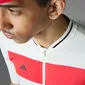 adidas Tempo 3-Stripes Legacy Fietsshirt Korte Mouwen Wit/Rood Heren