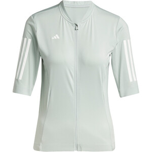 adidas Tempo 3-Stripes Legacy Fietsshirt Korte Mouwen Groen/Wit Heren
