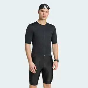 adidas Tempo Fietsshirt Korte Mouwen Zwart Heren