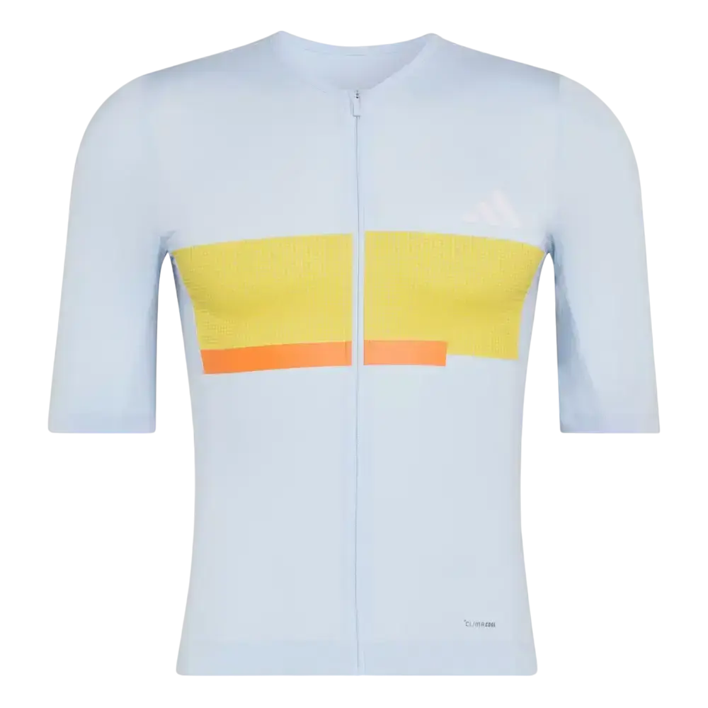 ADIDAS Tempo Neo Herit Fietsshirt Korte Mouwen Lichtblauw Heren