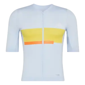adidas Tempo Neo Herit Fietsshirt Korte Mouwen Lichtblauw Heren